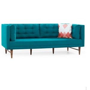 Turkusowa sofa 3-osobowa Balcab Home Eva