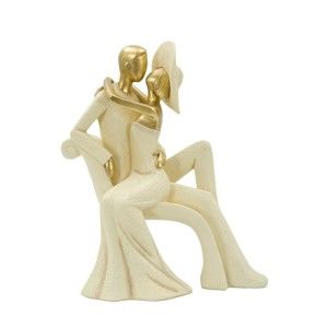 Dekoracyjna figurka z detalami w złotym kolorze Mauro Ferretti Coppia