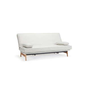 Biała rozkładana sofa ze zdejmowanym obiciem Innovation Aslak Elegant Mixed Dance Neutral, 92x200 cm