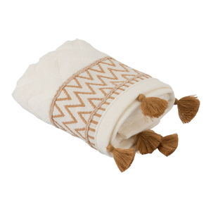 Komplet 2 biało-brązowych ręczników Bella Maison Karma, 30x50 cm