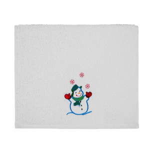 Ręcznik Christmas White Snowman, 30x50 cm