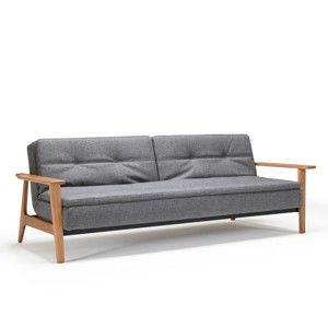 Ciemnoszara sofa rozkładana Innovation Dublexo