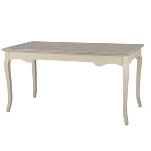 Kremowy stół z drewna topoli Livin Hill Pesaro