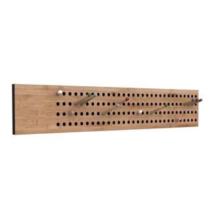 Wiszący wieszak bambusowy We Do Wood Scoreboard, szer. 100 cm