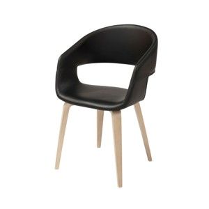 Czarne krzesło do jadalni Interstil Nova Nature Duro