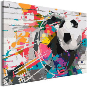 Zestaw płótna, farb i pędzli DIY Artgeist Colourful Ball, 60x40 cm