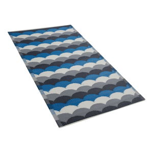 Niebiesko-szary dywan na zewnątrz Monobeli Luretto, 90x180 cm