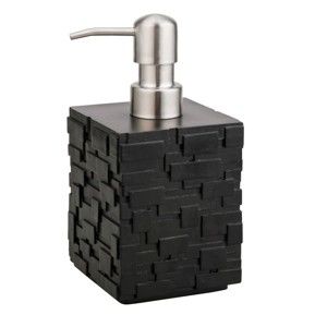 Czarny dozownik do mydła Tomasucci Wall