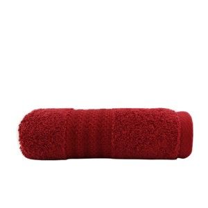 Czerwony ręcznik z czystej bawełny Sunny, 30x50 cm