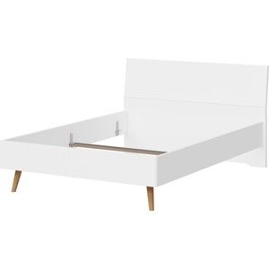 Białe łóżko jednoosobowe Germania Monteo, 140x200 cm