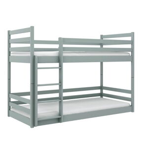 Szare łóżko piętrowe dla dzieci 80x180 cm Mini - Lano Meble