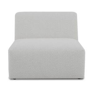 Biały moduł sofy z materiału bouclé (moduł środkowy) Roxy – Scandic