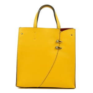 Żółta skórzana torebka Luisa Vannini Calisso