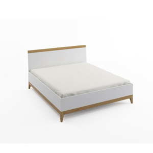 Łóżko dwuosobowe z litego drewna sosnowego SKANDICA Livia High Bed, 160x200 cm