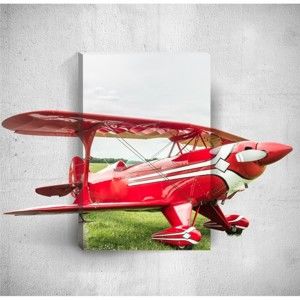 Obraz 3D Mosticx Red Plane, 40x60 cm