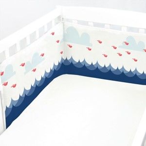 Regulowany ochraniacz do łóżeczka Baleno Whale Ride, 210x40 cm