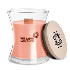 Świeczka z wosku sojowego We Love Candles Rhubarb & Lily, 64 h