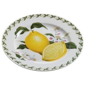 Talerz z porcelany kostnej Maxwell & Williams Orchard Fruits Lemon, ⌀ 20 cm