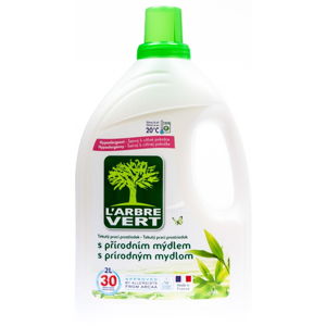Ekologiczny żel do prania z naturalnym mydłem, L´Arbre Vert, 2 l