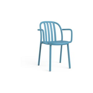 Zestaw 2 niebieskich krzeseł ogrodowych z podłokietnikami Resol Sue