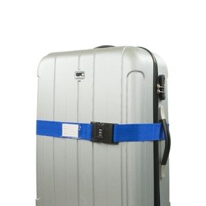 Niebieski pas zabezpieczający do walizki Bluestar