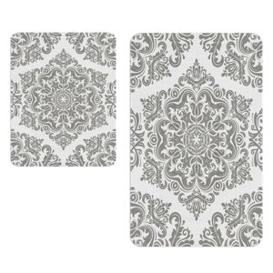 Białe/szare dywaniki łazienkowe zestaw 2 szt.  – Oyo Concept