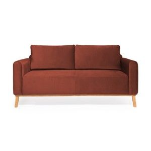 Bordowa sofa 3-osobowa Vivonita Milton Trend