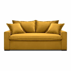 Żółta rozkładana sofa Kooko Home Mezzo