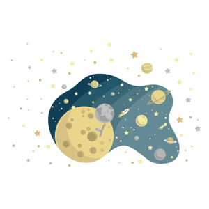 Naklejka ścienna dla dzieci Ambiance The Starry Galaxy, 90 x 60 cm