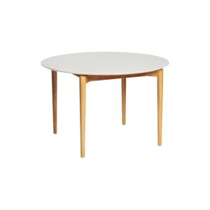 Biały stół Woodman Barbara, ø 115 cm