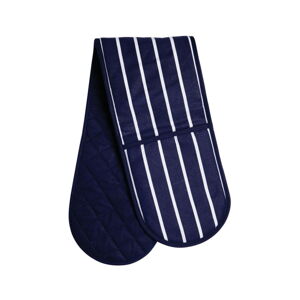 Niebiesko-biała podwójna rękawica kuchenna Premier Housewares Butcher Stripe Oven Glove Lungo