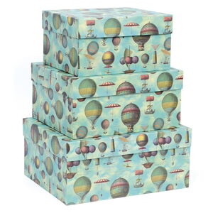 Pudełka prezentowe zestaw 3 szt. Air Baloons – Kartos