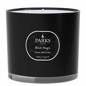 Świeczka o zapachu wetiwerii, bazylii i mięty Parks Candles London Black Magic, 56 h