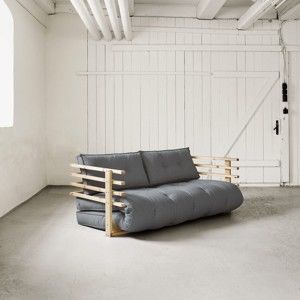 Sofa rozkładana 2-osobowa Karup Funk Natural/Gris