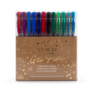 Zestaw 60 kolorowych długopisów Tri-Coastal Design
