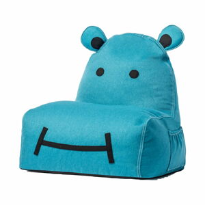 Niebieski worek do siedzenia dla dzieci The Brooklyn Kids Hippo