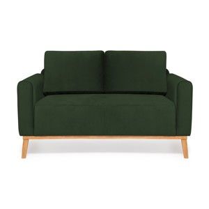 Ciemnozielona sofa 2-osobowa Vivonita Milton Trend