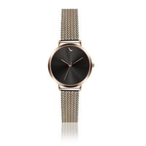 Damski zegarek z paskiem ze stali nierdzewnej w srebrnym i złotym kolorze Emily Westwood Top