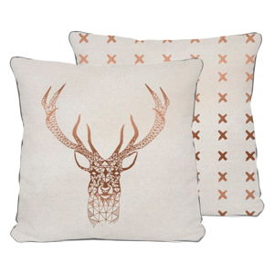 Beżowa poduszka Really Nice Things Deer, 45x45 cm