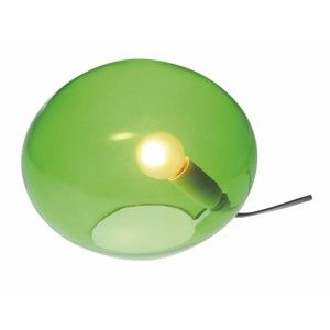 Zielona lampa stołowa SULION Ball