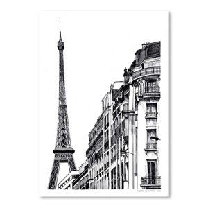 Plakat Americanflat Paris by Claudia Libenberg, 30x42 cm