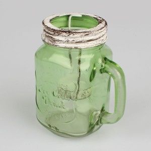 Zielony szklany świecznik Dakls Jug