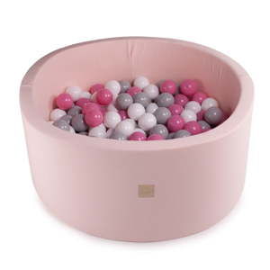 Różowy basen dla dzieci z 300 piłkami MeowBaby Pinky, ø 90x40 cm