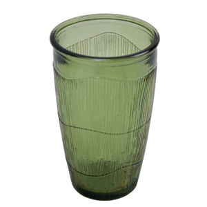 Oliwkowa szklanka ze szkła z recyklingu Ego Dekor Mountain, 300 ml