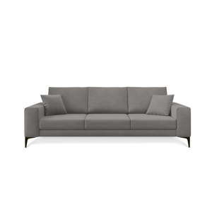 Szara sofa 3-osobowa Cosmopolitan Design Lugano