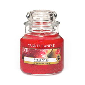 Świeca zapachowa Yankee Candle Słodkie Jabłko, czas palenia 25–40 godzin