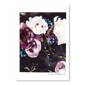 Plakat Americanflat Blooms on Black V by Claudia Libenberg, 30x42 cm