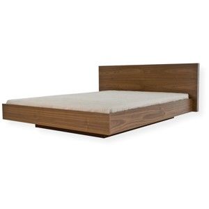 Brązowe łóżko TemaHome Float, 160x200 cm