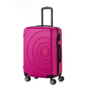 Różowa walizka Berenice Circle, 71 l