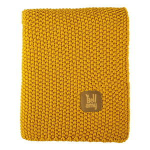 Żółty bawełniany koc dziecięcy 100x80 cm Honey − BELLAMY